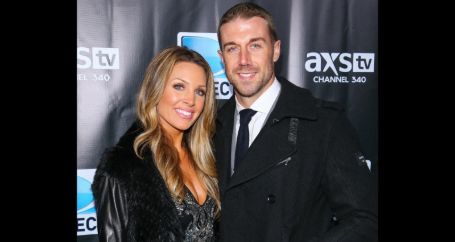 Alex Smith with his wife Elizabeth Barry.